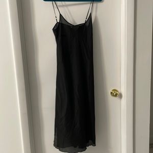 🌼NWOT Johnny Was Black Silk Slip Size Small.